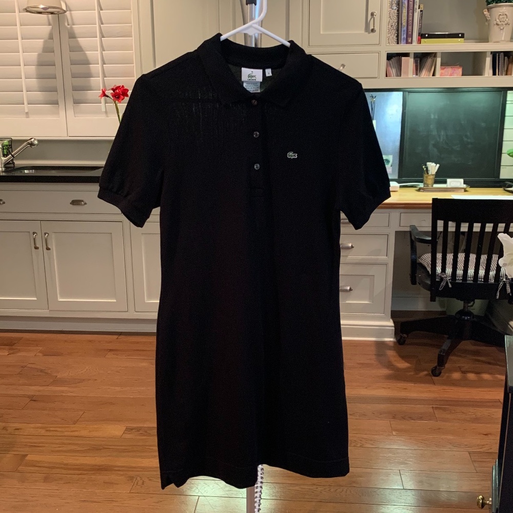 Lacoste Pique Polo Black Dress